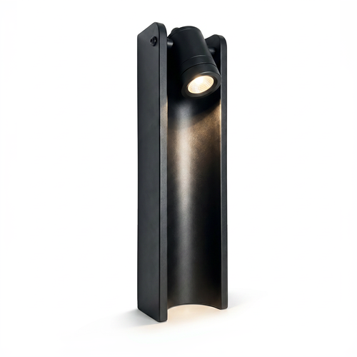 Lampe de jardin réglable noire - 7,5W, 40 cm, IP65 extérieur, source incluse