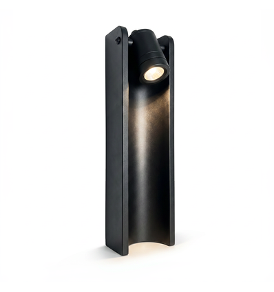 Lampe de jardin réglable noire - 7,5W, 40 cm, IP65 extérieur, source incluse