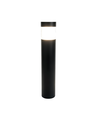 Borne de jardin noire - 15W, Ø16x100 cm, IP65 extérieur, source incluse