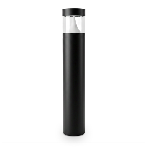 Borne de jardin noire - 15W, Ø16x100 cm, IP65 extérieur, source incluse