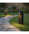 Lampe de jardin réglable noire - 7,5W, 40 cm, IP65 extérieur, source incluse