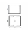 Applique solaire, faisceau réglable - Blanc chaud, 10x8,3cm, IP44, extérieur
