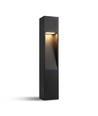 Borne de jardin noire - 10W, 60 cm, IP65 extérieur, source incluse