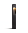 Borne de jardin noire - 13W, 100 cm, IP65 extérieur, source incluse