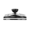 Plafonnier LED 60W avec ventilateur - CCT, noir, télécommande incluse