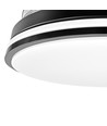 Plafonnier LED 60W avec ventilateur - CCT, noir, télécommande incluse