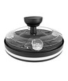 Plafonnier LED 60W avec ventilateur - CCT, noir, télécommande incluse