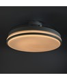 Plafonnier LED 60W avec ventilateur - CCT, noir, télécommande incluse