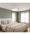 Plafonnier LED 60W avec ventilateur - CCT, blanc, télécommande incluse
