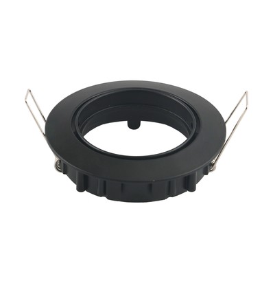 Support spot encastrable GU10 - Rond, noir, sans ampoule