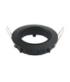 Support spot encastrable GU10 - Rond, noir, sans ampoule
