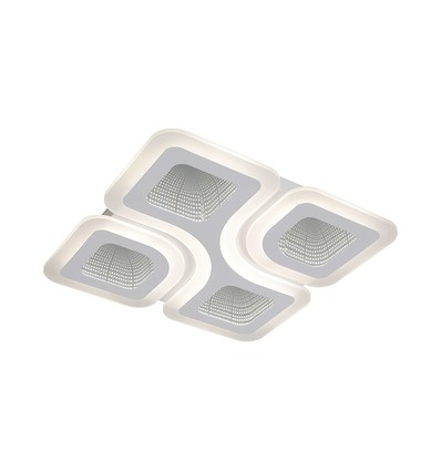 Plafonnier LED 70W dimmable - CCT 3-en-1, blanc, avec télécommande, luminaire décoratif