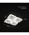 Plafonnier LED 70W dimmable - CCT 3-en-1, blanc, avec télécommande, luminaire décoratif