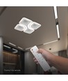 Plafonnier LED 70W dimmable - CCT 3-en-1, blanc, avec télécommande, luminaire décoratif