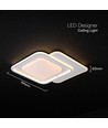 Plafonnier LED V-Tac 60W - CCT 3-en-1, dimmable, blanc, avec télécommande