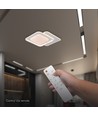Plafonnier LED V-Tac 60W - CCT 3-en-1, dimmable, blanc, avec télécommande