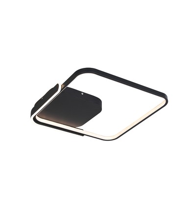 Plafonnier LED décoratif V-Tac 70W - CCT 3-en-1, dimmable, noir, avec télécommande