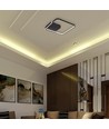 Plafonnier LED décoratif V-Tac 70W - CCT 3-en-1, dimmable, noir, avec télécommande