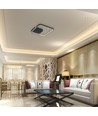 Plafonnier LED décoratif V-Tac 70W - CCT 3-en-1, dimmable, noir, avec télécommande