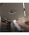 Plafonnier LED décoratif V-Tac 70W - CCT 3-en-1, dimmable, noir, avec télécommande