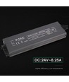 Alimentation LED 200W 24V DC - 8.25A, étanche IP67