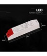 Alimentation LED 36W 12V DC - 3A, IP44 pour zones humides