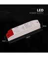 Alimentation LED 60W 12V DC - 5A, IP44 pour zones humides