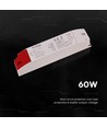 Alimentation LED 60W 12V DC - 5A, IP44 pour zones humides