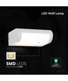 Applique murale LED V-Tac 10W - Blanc, IP65, puce Cree, 3000K, garantie 6 ans