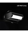 Applique murale LED V-Tac 10W - Noir, IP65, puce Cree, 3000K, garantie 6 ans