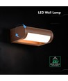 Applique LED V-Tac 10W réglable - IP65, couleur corten, puce Cree, 3000K, 6 ans de garantie