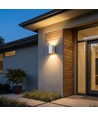 Applique murale LED 10W - CCT 3-en-1, IP65, blanc, éclairage haut/bas