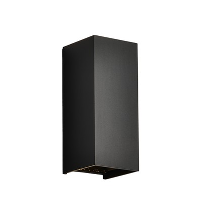 Applique murale LED V-Tac 10W 3-en-1 - Noir, IP65, haut/bas, source incluse
