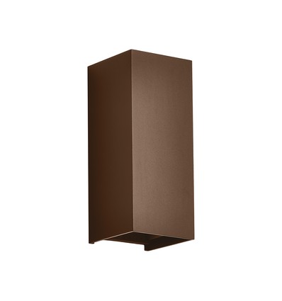 Applique LED 10W - CCT 3-en-1, Acier couleur corten, IP65, Faisceau Haut/Bas