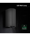 Applique murale LED 10W - CCT 3-en-1, IP65, noire, éclairage haut/bas