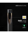 V-Tac Borne LED 6W - Noir, IP65, 3000K, Chip Cree, Garantie 6 ans