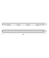 Réglette LED 120cm puissante - Câblage traversant, 36W, 5000K, 160 lm/W