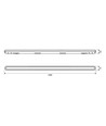 Réglette LED 150cm puissante - Câblage traversant, 50W, 5000K, 160 lm/W