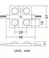 Module LED étanche 2W - 12V DC, IP65, idéal pour enseignes et solutions spéciales
