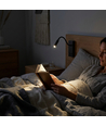 Applique de lit LED 3W avec ports USB-A et USB-C - Puce CREE, noir, source lumineuse incl.
