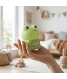 Veilleuse Grenouille MOCHI avec horloge en silicone souple - rechargeable, changement de couleur + blanc chaud