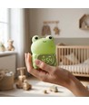 Veilleuse Grenouille MOCHI avec horloge en silicone souple - rechargeable, changement de couleur + blanc chaud