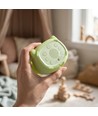 Veilleuse Grenouille MOCHI avec horloge en silicone souple - rechargeable, changement de couleur + blanc chaud
