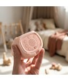 MOCHI Veilleuse grise avec horloge en silicone souple - rechargeable, changement de couleur + blanc chaud