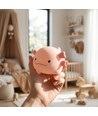 Veilleuse MOCHI Axolotl en silicone souple - rechargeable, changement de couleur + blanc chaud