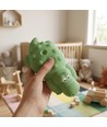 Veilleuse crocodile MOCHI en silicone souple - rechargeable, changement de couleur + blanc chaud