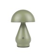 Lampe de table LED rechargeable - Vert, Ø15cm, H22cm, tactile dimmable, 3en1, IP20