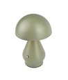 Lampe de table LED rechargeable - Vert, Ø15cm, H22cm, tactile dimmable, 3en1, IP20