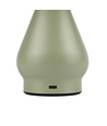Lampe de table LED rechargeable - Vert, Ø15cm, H22cm, tactile dimmable, 3en1, IP20