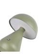 Lampe de table LED rechargeable - Vert, Ø15cm, H22cm, tactile dimmable, 3en1, IP20